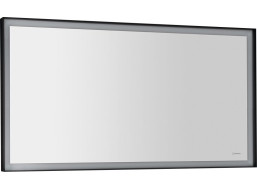 Sapho SORT zrkadlo s LED osvetlením 120x70cm, čierna mat ST120
