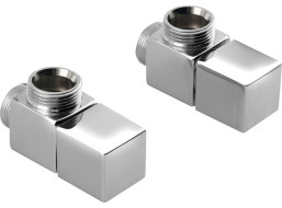 Sapho CUBE pripojovacia sada ventilov ručná rohová, chróm CP4010S