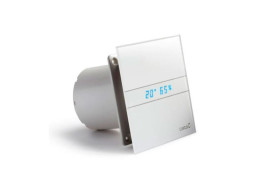 Cata E-120 GTH kúpeľňový ventilátor axiálny s automatom, 6W/11W, potrubie 120mm, biela 00901200
