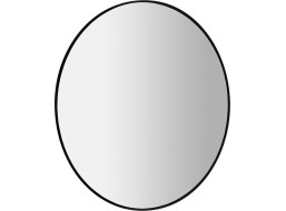 Sapho SHARON okrúhle zrkadlo s LED podsvietením ø 80cm, čierna mat 31255CI