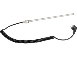 Aqualine Elektrická vykurovacia tyč bez termostatu, krútený kábel/čierna, 300 W LT90300B