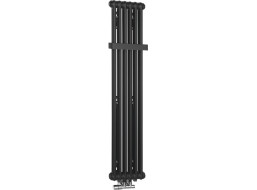 Sapho FEDE vykurovacie teleso 1500x306 mm, 6 seg., čierna mat IR191