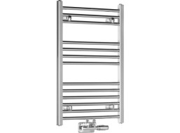 Aqualine ALYA vykurovacie teleso rovné 500x803mm, stredové pripojenie, chróm LLS301
