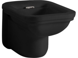 Kerasan WALDORF bidet závesný 37x55cm, čierna mat 4125K7