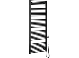 Aqualine DIRECT-E elektrické vykurovacie teleso rovné 600x1680 mm, 800 W, čierna ILE66TB