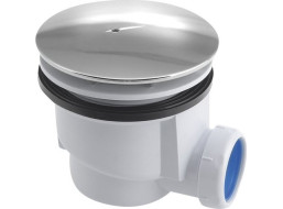 Aqualine Vaničkový sifón, priemer otvoru 90mm, DN40, krytka ABS/chróm PF408
