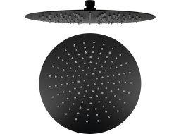 Sapho SLIM hlavová sprcha, priemer 300mm, čierna mat MS573B