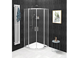 Gelco SIGMA SIMPLY štvrťkruhová sprchová zástena 800x800 mm, R550, číre sklo GS5580