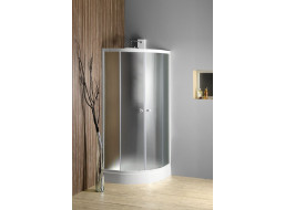 Aqualine ARLEN štvrťkruhová sprchová zástena 900x900 mm, sklo Brick BTR900