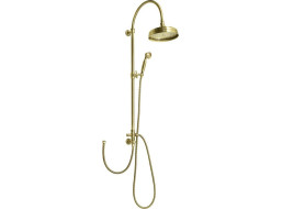 Sapho VANITY sprchový stĺp na napojenie na batériu, hlavová, ručná sprcha, bronz SET066