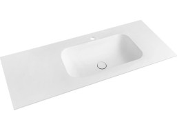 Sapho TREOS umývadlo 96, 6x51, 3 cm, rockstone, pravé, biela mat TS097-0101-R