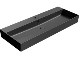 GSI KUBE X keramické umývadlo 120x47cm, čierna mat 9424126