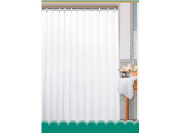 Aqualine Sprchový záves 180x180cm, polyester, biela 0201103 B