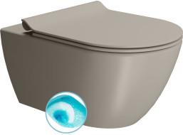 GSI PURA závesná WC misa, Swirlflush, 36x55cm, tortora dual-mat 881505