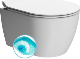GSI PURA závesná WC misa, Swirlflush, 35x46cm, biela dual-mat 880209