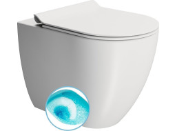 GSI PURA WC misa stojaca, Swirlflush, 36x55cm, spodný/zadný odpad, biela dual-mat 880309