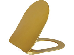 CREAVIT PAULA WC sedátko, SLIM, Soft Close, zlatá KC0903