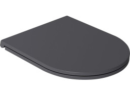 Isvea INFINITY WC sedadlo, SLIM, odnímateľné, Soft Close, antracit 40KF0522I-S