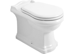 Kerasan RETRO WC misa stojaca, 39x61cm, spodný/zadný odpad, biela 101601