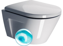 GSI NORM závesná WC misa, Swirlflush, 36x50cm, biela ExtraGlaze 861611