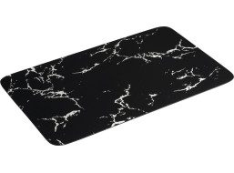 Aqualine Kúpeľňová predložka 50x80cm, absorpčná, čierna/mramor PCD011