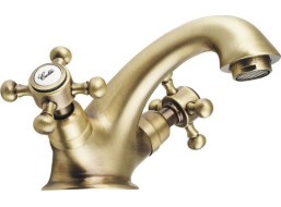 Sapho ANTEA stojanková umývadlová batéria s výpustou, bronz 3176