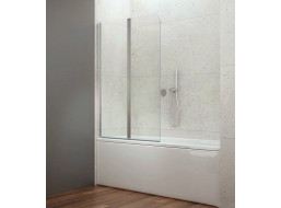 Aqualine WILA vaňová zástena 900x1400 mm skladacia, chróm, číre sklo AQ5742