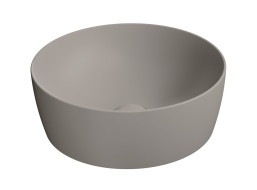 GSI NUBES keramické umývadlo na dosku priemer 40cm, tortora mat 903905