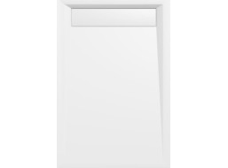 Polysan VARESA sprchová vanička z liateho mramoru so záklopom, obdĺžnik 120x80cm, biela 71604