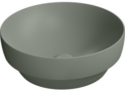 GSI PURA keramické umývadlo na dosku, priemer 40cm, agave mat 884604