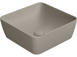 GSI SAND/NUBES keramické umývadlo na dosku 38x38cm, tortora mat 903805