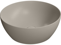 GSI PURA keramické umývadlo na dosku, priemer 42cm, tortora mat 885105