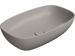 GSI NUBES keramické umývadlo na dosku 60x38cm, tortora mat 978305