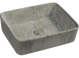 Sapho DALMA keramické umývadlo na dosku, 48x38 cm, grigio MM513