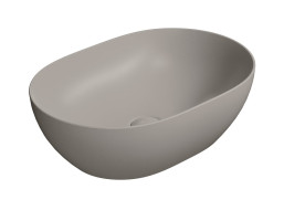 GSI PURA keramické umývadlo na dosku, 50x35cm, tortora mat 886005