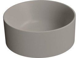 GSI KUBE X keramické umývadlo na dosku, priemer 32cm, tortora mat 943505