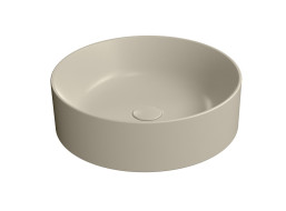 GSI KUBE X keramické umývadlo na dosku, priemer 45cm, creta mat 942708