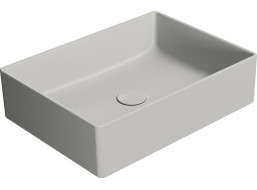 GSI KUBE X keramické umývadlo na dosku, 50x37cm, cenere mat 942917