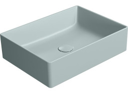 GSI KUBE X keramické umývadlo na dosku, 50x37cm, ghiaccio mat 942915