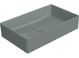 GSI KUBE X keramické umývadlo na dosku, 60x37cm, agave mat 945304