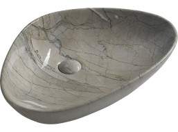 Sapho DALMA keramické umývadlo na dosku, 58, 5x39 cm, grigio MM213
