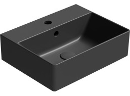 GSI KUBE X keramické umývadlo 45x35cm, čierna mat 9485126