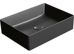 GSI KUBE X keramické umývadlo na dosku, 50x37cm, čierna mat 942926