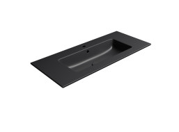 GSI PURA keramické umývadlo Slim 102x46cm, čierna mat 8886126