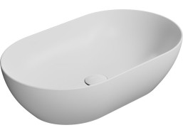 GSI PURA keramické umývadlo na dosku 60x37cm, biela mat 883409