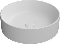 GSI KUBE X keramické umývadlo na dosku, priemer 45cm, biela mat 942709
