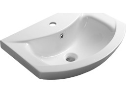 Aqualine ZERO keramické umývadlo nábytkové 55x43, 5cm, biela 6055