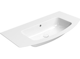 GSI PURA keramické umývadlo Slim oblé 102x52cm, bez otvoru, biela ExtraGlaze 8825011