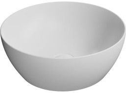 GSI PURA keramické umývadlo na dosku, priemer 42cm, biela mat 885109