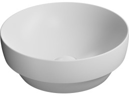 GSI PURA keramické umývadlo na dosku, priemer 40cm, biela mat 884609